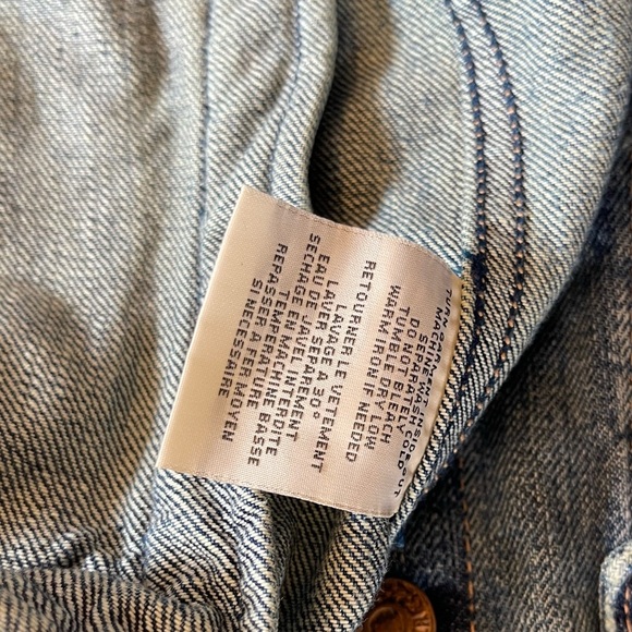 DENIM & SUPPLY RALPH LAUREN Relaxed Trucker Distressed Denim vest size L - Picture 8 of 13